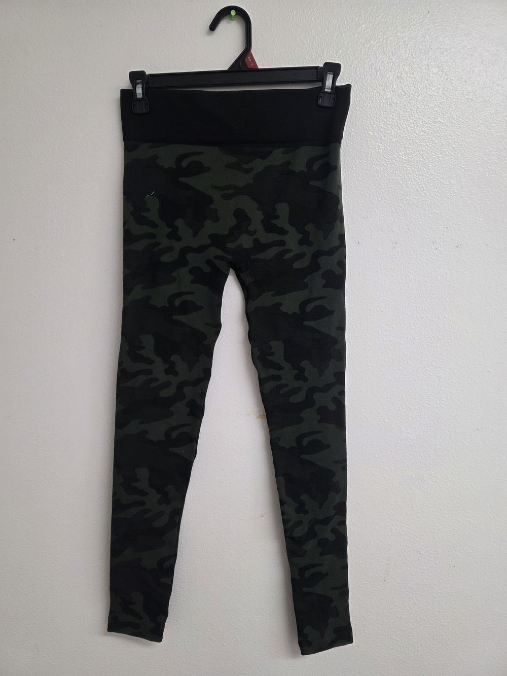eye candy Olive Green and Black Camo Leggings with Black Waistband (0355)